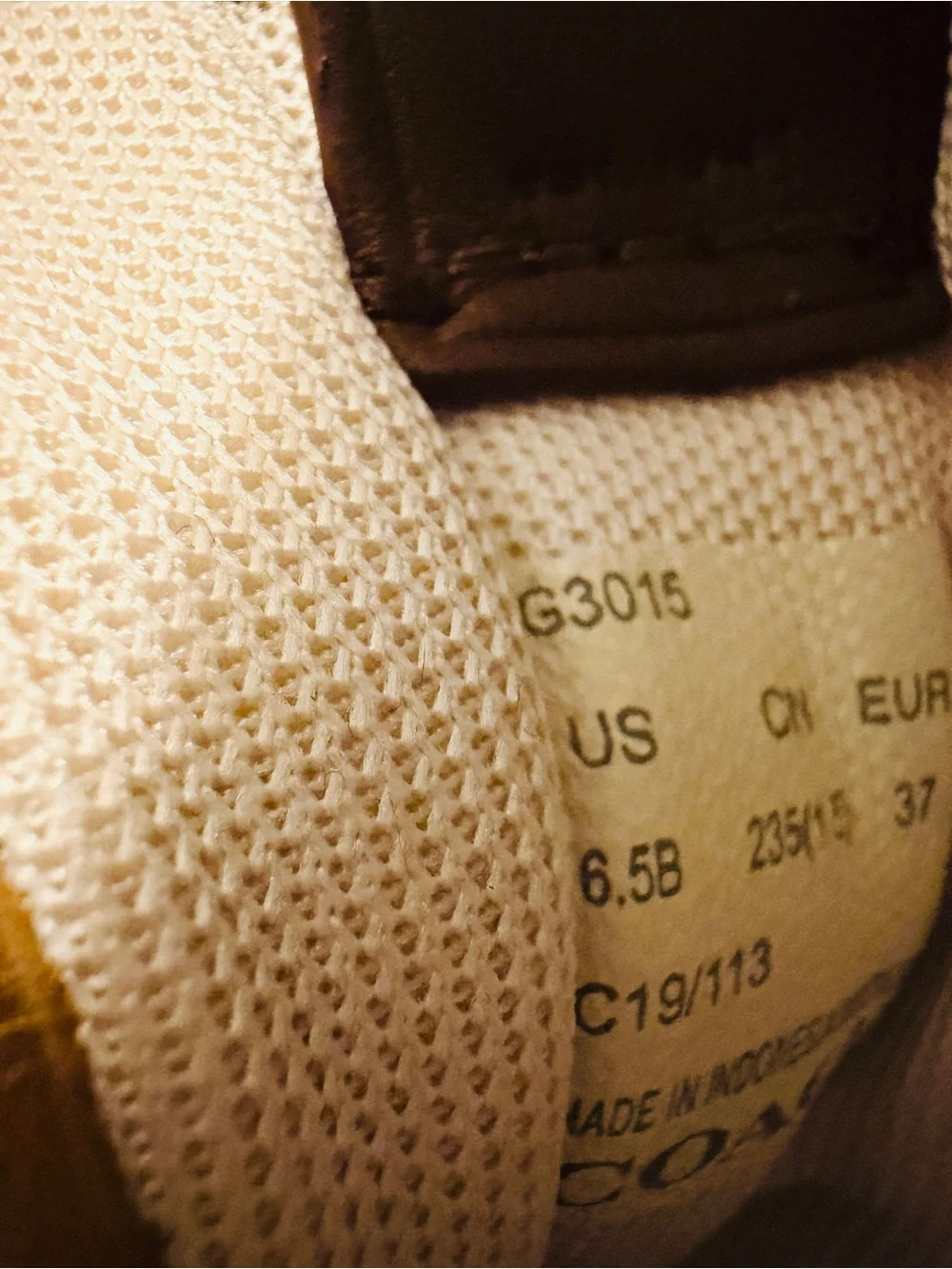 Coach Tan and Gold Monogram Sneakers